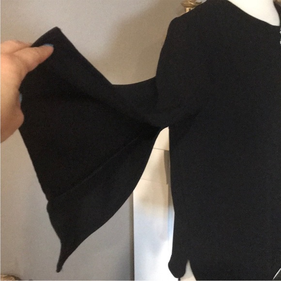 NWT Karen Kane blouse/top • size medium • black with zipper - Picture 4 of 5